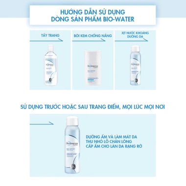 Nước tẩy trang Bio Essence Bio Water 100ml không cồn, dịu nhẹ cho da nhạy cảm, làm sạch lớp trang điểm và bụi PM2.5