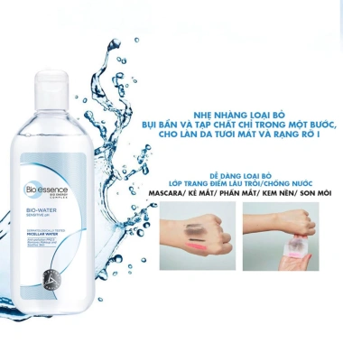 Nước tẩy trang Bio Essence Bio Water 100ml không cồn, dịu nhẹ cho da nhạy cảm, làm sạch lớp trang điểm và bụi PM2.5 6 Nước tẩy trang Bio Essence Bio Water 100ml không cồn, dịu nhẹ cho da nhạy cảm, làm sạch lớp trang điểm và bụi PM2.5 6