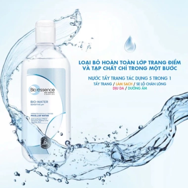 Nước tẩy trang Bio Essence Bio Water 100ml không cồn, dịu nhẹ cho da nhạy cảm, làm sạch lớp trang điểm và bụi PM2.5 7 Nước tẩy trang Bio Essence Bio Water 100ml không cồn, dịu nhẹ cho da nhạy cảm, làm sạch lớp trang điểm và bụi PM2.5 7
