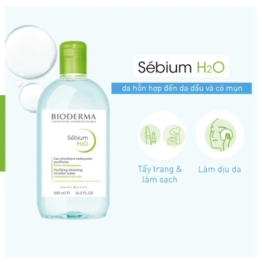 Nước Tẩy Trang Bioderma Dành Cho Da Dầu & Hỗn Hợp 500ml - Giá Giảm 347.000 VNĐ 2