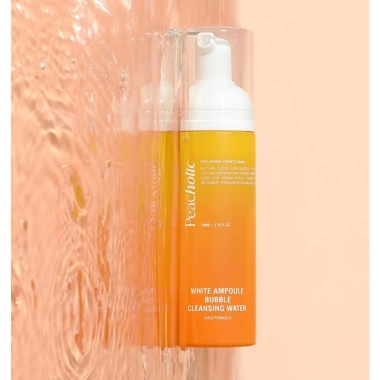Nước tẩy trang tạo bọt Peacholic White 200ml - Ampoule Bubble Cleansing, giảm còn 399k (giá gốc 498.750)