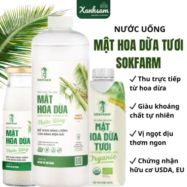Nước Uống Mật Hoa Dứa Hương SOKFAM XanhSam Hỏa Tốc Giảm 46k Giá gốc 57.960