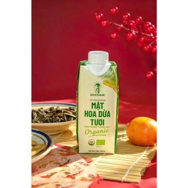 Nước uống Mật hoa dừa tươi tiệt trùng SOKFARM - Giải nhiệt bù khoáng, chỉ 295.000đ 5