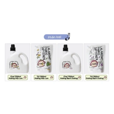 Nước Xả Thuần Chay Lalabebe K‑Mom Hàn Quốc 1.700ml/1.300ml – Giá 249.000₫ 4 Nước Xả Thuần Chay Lalabebe K‑Mom Hàn Quốc 1.700ml/1.300ml – Giá 249.000₫ 4