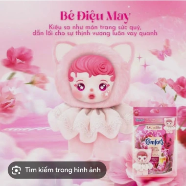 Nước xả vải Comfort 2.4l kèm Quà tặng Bé Điệu - Giảm giá, mềm mại, hương thơm