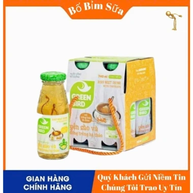 Nước Yến Sào Đông Trùng Hạ Thảo GREEN BIRD 4 chai 185ml – Giá ưu đãi 135.900₫, tăng sức đề kháng