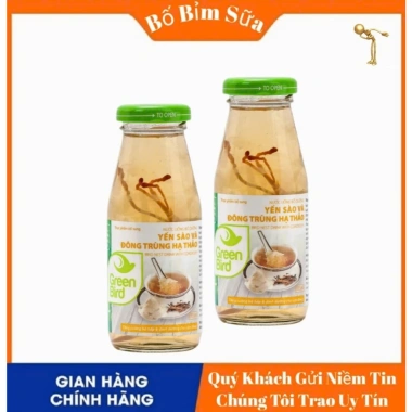 Nước Yến Sào Đông Trùng Hạ Thảo GREEN BIRD 4 chai 185ml – Giá ưu đãi 135.900₫, tăng sức đề kháng