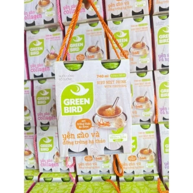 Nước Yến Sào Đông Trùng Hạ Thảo GREEN BIRD 4 chai 185ml – Giá ưu đãi 135.900₫, tăng sức đề kháng