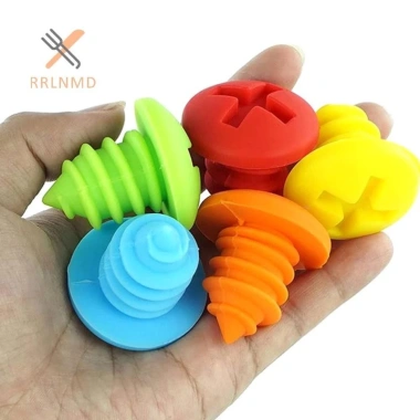 Nút Chặn Rượu Silicon Hình Vít - Phụ Kiện Tiện Ích Tiệc và Bếp, Giá 25.080đ