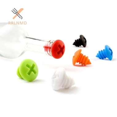 Nút Chặn Rượu Silicon Hình Vít - Phụ Kiện Tiện Ích Tiệc và Bếp, Giá 25.080đ