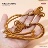 Nút Đĩa Trung Hoa Dệt Tay Sợi Vàng Đuôi Dài, Bím Nút Vải Sườn Xám - Giá chỉ 80.826₫ 3