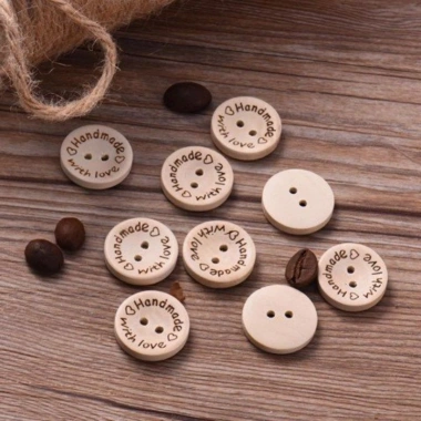 Nút Gỗ Handmade 10 hột – Độc đáo, bền đẹp, giá 13.000 VND, giảm từ 16.640 VND