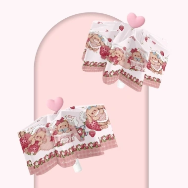 Ô F&X Lolita tự động an toàn chống bật lại, bảo vệ UV, keo màu công dụng dễ thương