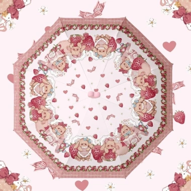Ô F&X Lolita tự động an toàn chống bật lại, bảo vệ UV, keo màu công dụng dễ thương 4 Ô F&X Lolita tự động an toàn chống bật lại, bảo vệ UV, keo màu công dụng dễ thương 4