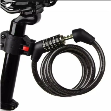 Ổ khóa dây 1m2 cho xe đạp, xe điện, xe máy - Mật mã 5 số, Giá chỉ 69.000 7
