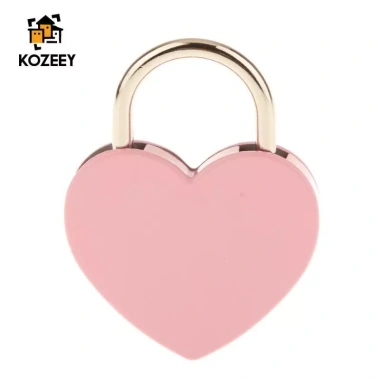 Ổ khóa đồng thau KOZEEY hình trái tim – bảo vệ hành lý, vali, trang sức, khóa hộp, có chìa khóa, giá ưu đãi 57.200₫