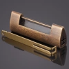 Ổ khóa đồng thau trang trí khắc cổ Trung Quốc - Khóa tủ kiểu cũ mở bên hông, sưu tập thủ công 5VWJ 3