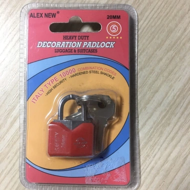 Ổ khóa mini 20mm Alex bảo mật cao, dùng cho vali, túi xách, tủ nhỏ, giá 41.000₫