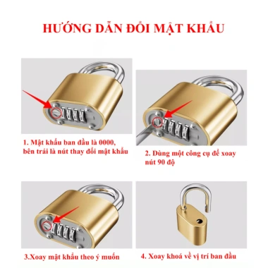 Ổ khoá số cao cấp, khóa mật khẩu, chống đập, chống nước - Giá ưu đãi 92.829 VND 7 Ổ khoá số cao cấp, khóa mật khẩu, chống đập, chống nước - Giá ưu đãi 92.829 VND 7