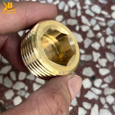 Ốc Bít Ren Ngoài Thau - Nắp Bít Lục Giác Đồng Khí Nén, Tiết kiệm không gian, 21.850 VND