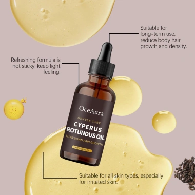 OceAura Cyperus Oil Dầu Hương Phụ Tử – Dưỡng Mịn Da, Sạch Tóc, Ngừa Rụng 100% Organic