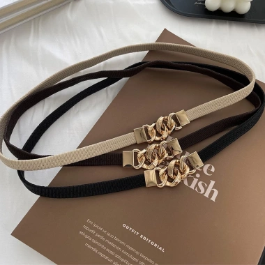 OFF WHITE Thắt Lưng Nữ Co Giãn Khóa Kim Loại - Thời Trang Sang Trọng, Giá 54.798₫