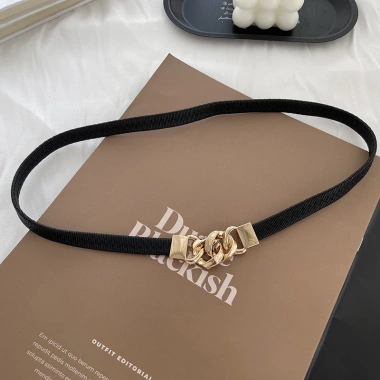 OFF WHITE Thắt Lưng Nữ Co Giãn Khóa Kim Loại - Thời Trang Sang Trọng, Giá 54.798₫