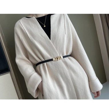OFF WHITE Thắt Lưng Nữ Co Giãn Khóa Kim Loại - Thời Trang Sang Trọng, Giá 54.798₫