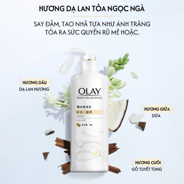 Olay Sữa Dưỡng Thể Vitamin B5 260g Hương Dạ Lan - Dưỡng ẩm sâu, Giá 264.000