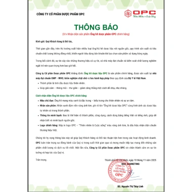 Ống hít dược liệu OPC 5g - Giải cảm, thông mũi, thư giãn, giảm căng thẳng, giá chỉ 91.000 VND