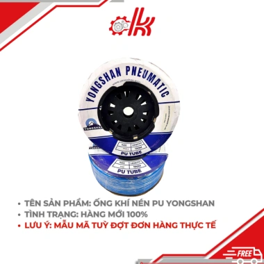 Ống Khí Nén PU Yongshan Cao Cấp nguyên cuộn 100 Mét