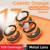 Ống kính máy ảnh Cosmic Orange Bling bảo vệ full cover kim loại, kính cường lực cho iPhone 17/16/15/14 Pro Max - 51.687₫