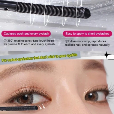 Ống Mascara thép nhỏ Nhanh khô chống thấm, uốn mi dày đặc không nhòe - 28.710đ 3