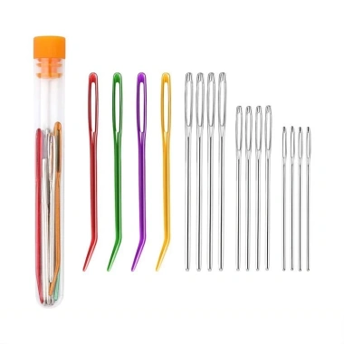Ống nhựa đựng kim khâu dài 10cm có nút chặn - Dễ dùng, giá chỉ 11.000₫ 2