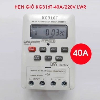 Ông Tắc Hẹn Giờ Tự Động KG316T 30A 220V LWR Tắt Mở Tự Động Giá 60.000đ