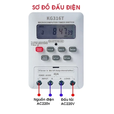 Ông Tắc Hẹn Giờ Tự Động KG316T 30A 220V LWR Tắt Mở Tự Động Giá 60.000đ 10 Ông Tắc Hẹn Giờ Tự Động KG316T 30A 220V LWR Tắt Mở Tự Động Giá 60.000đ 10