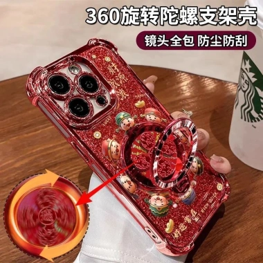 Ốp Điện Thoại Chống Rơi 4 Góc Mạ Điện cho iPhone 13‑17 Pro Max, Camera Chống Sốc