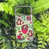 Ốp điện thoại sạc từ tính không dây hình gấu dâu cho iPhone 11‑17 Pro Max, acrylic trong suốt, chống sốc 6