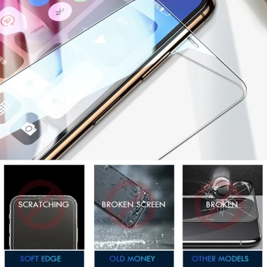 Ốp kính cường lực toàn bộ cho iPhone 15 14 13 12 Pro Max Mini XS Max XR SE 2.020 6 7 8 Plus giá chỉ 30.800 VND