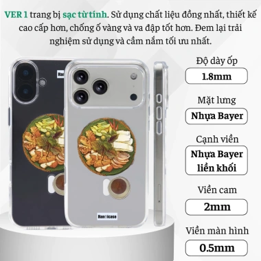 Ốp Lưng Han icase Chống Sốc Ố Vàng Bún Đậu Mắm Tôm cho iPhone 12-17 Giá 146.780₫ 10 Ốp Lưng Han icase Chống Sốc Ố Vàng Bún Đậu Mắm Tôm cho iPhone 12-17 Giá 146.780₫ 10