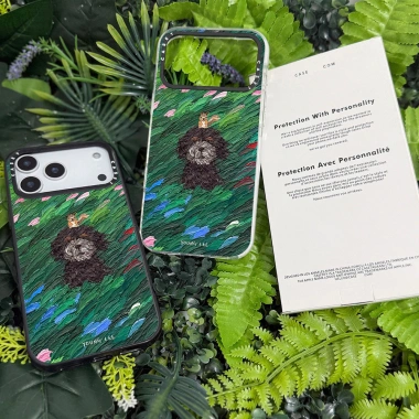 Ốp lưng iPhone 11‑17 Pro Max, chống sốc, sạc không dây - Trường Đen Chó Nhỏ