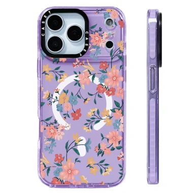 Ốp Lưng iPhone 12-17 - Màu hoa sắc, trong suốt, sạc không dây, chống sốc - 120.960 VND