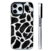 Ốp lưng iPhone 12-17 Pro Max và 17 AIR, họa tiết trắng-đen, silicone mềm, sạc không dây từ tính, chống sốc 2
