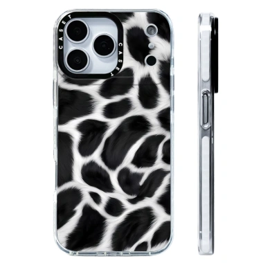 Ốp lưng iPhone 12-17 Pro Max và 17 AIR, họa tiết trắng-đen, silicone mềm, sạc không dây từ tính, chống sốc