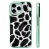 Ốp lưng iPhone 12-17 Pro Max và 17 AIR, họa tiết trắng-đen, silicone mềm, sạc không dây từ tính, chống sốc 4