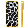 Ốp lưng iPhone 12-17 Pro Max và 17 AIR, họa tiết trắng-đen, silicone mềm, sạc không dây từ tính, chống sốc 7