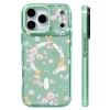 Ốp lưng iPhone 12‑17 Pro Max thỏ nơ hoa, silicon mềm, sạc không dây từ tính, chống sốc 6