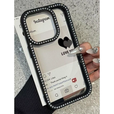 Ốp lưng iPhone đa năng Trái Tim trong Tiếng Anh Chống vân tay PGZS cho iPhone 11 12 13 14 15 16 Pro Max 4