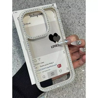 Ốp lưng iPhone đa năng Trái Tim trong Tiếng Anh Chống vân tay PGZS cho iPhone 11 12 13 14 15 16 Pro Max 10