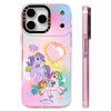 Ốp lưng My Little Pony hình trái tim, sạc không dây từ tính, tương thích iPhone 12‑17 Pro Max, silicone mềm chống sốc